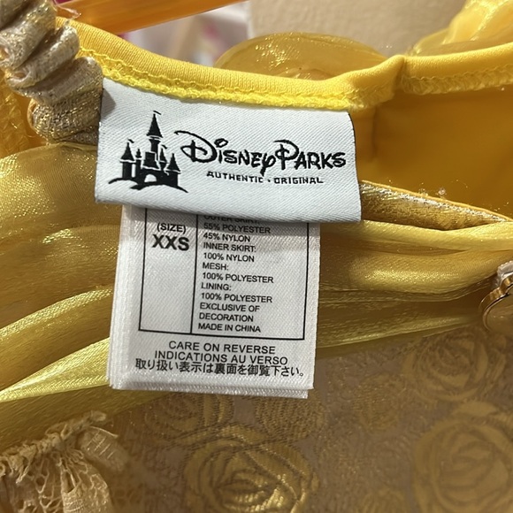 Belle Disney Parks Belle Yellow Dress Authentic Beauty And The Beast Size XXS - Picture 4 of 6
